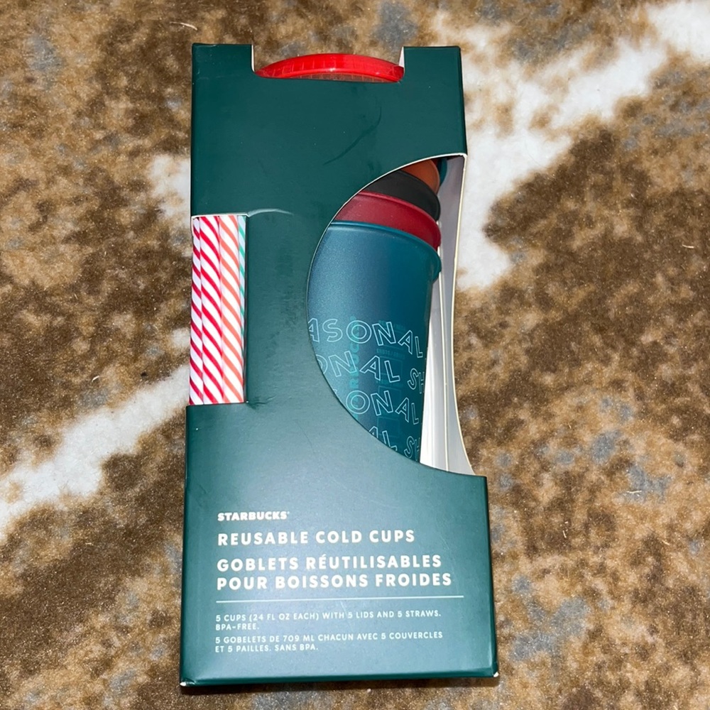 Christmas Starbucks cold cup set